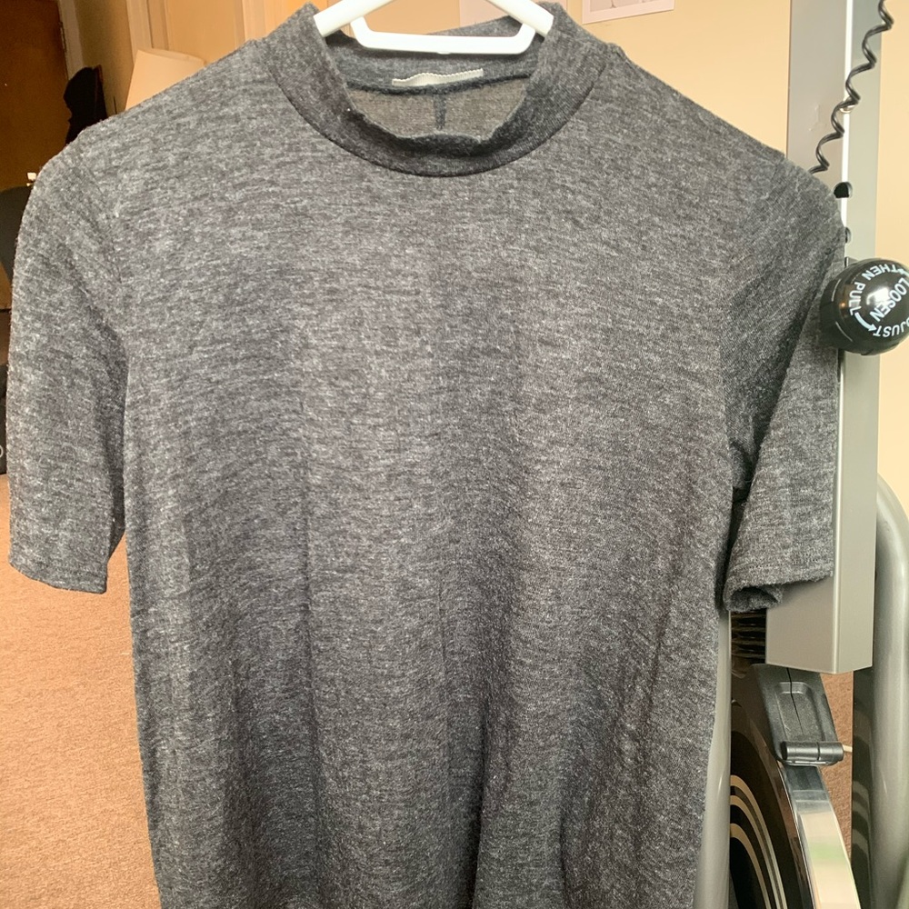MAITAI flared turtle neck short sleeve T-shirt